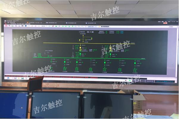为高陵电力局安装的P2.5全彩及触摸设备投入使用